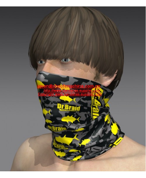 Custom tube bandana with logo, Custom logo neck gaiter